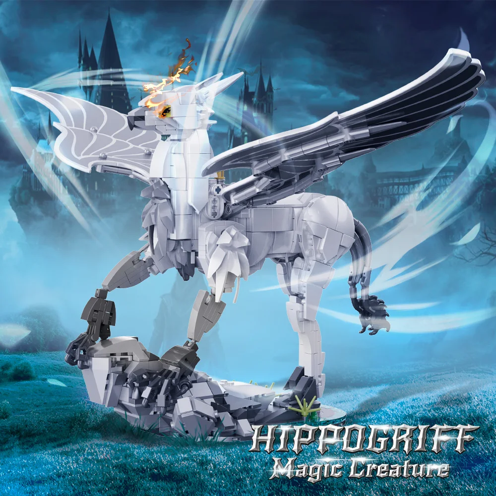 698PCS Harry Potter Buckbeak The Hippogriff Magical Creature Figure Building Blocks Compatible LEGO Birthday Gift for Boys Girls