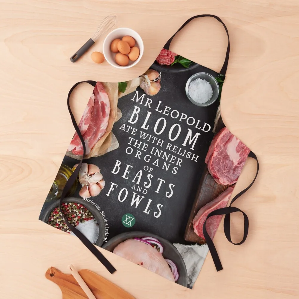 

Leopold Bloom's Breakfast from James Joyce's Ulysses Apron chef for man cookings for women Apron