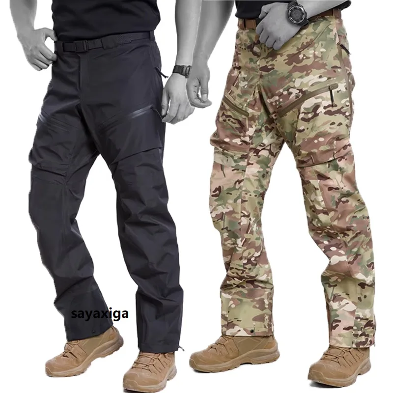 2024 Tactical outdoor hunting multi terrain camouflage Water proof side zipper tactical frog suit combat pants training pants