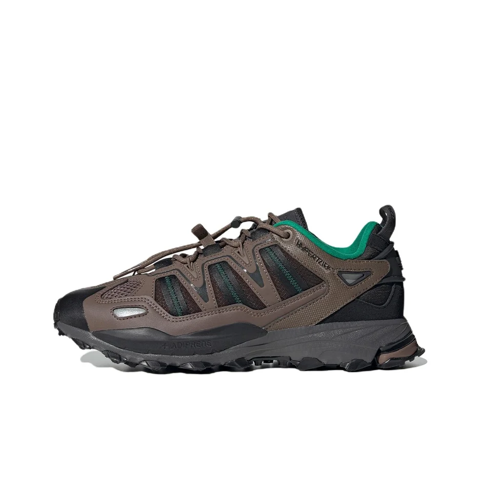 Adidas Originals Hyperturf Mountaineering & Hiking Shoes Unisex Low Top Dark Earth Umber/Black/Gray HQ6606