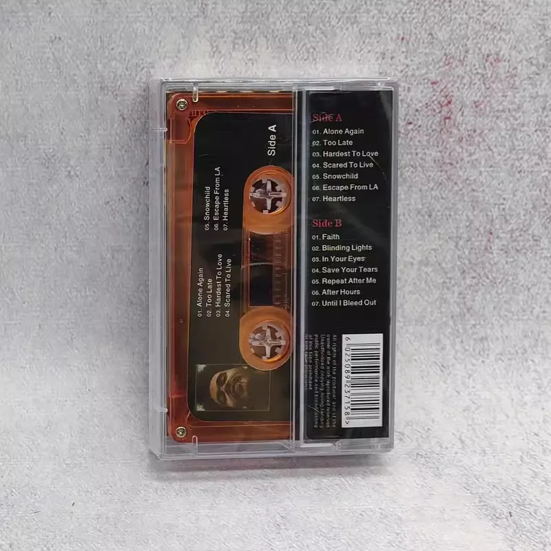 Rap The Weeknd Music Tape After Hours Album Music Record Cassettes Cosplay Walkman Car Recorder Soundtracks Box Party Music