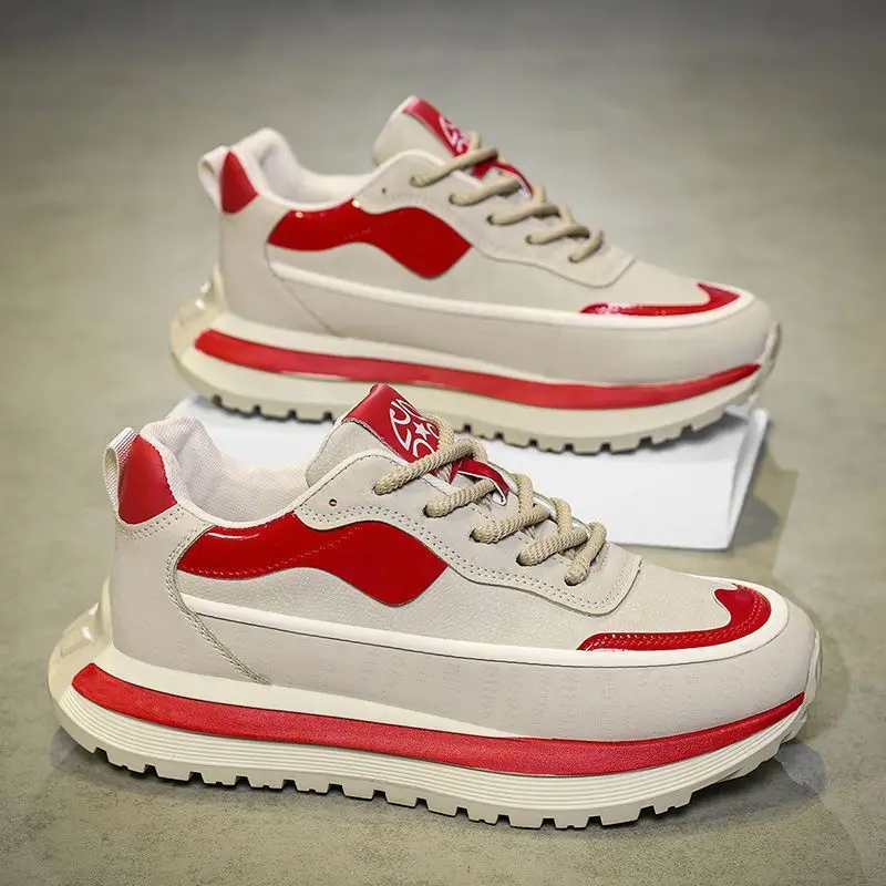 Free Shipping Men Shoes Casual Sneakers Skateboarding Fashion Leather Outdoor Running Hiking Tennis Luxury Platform Comfortable