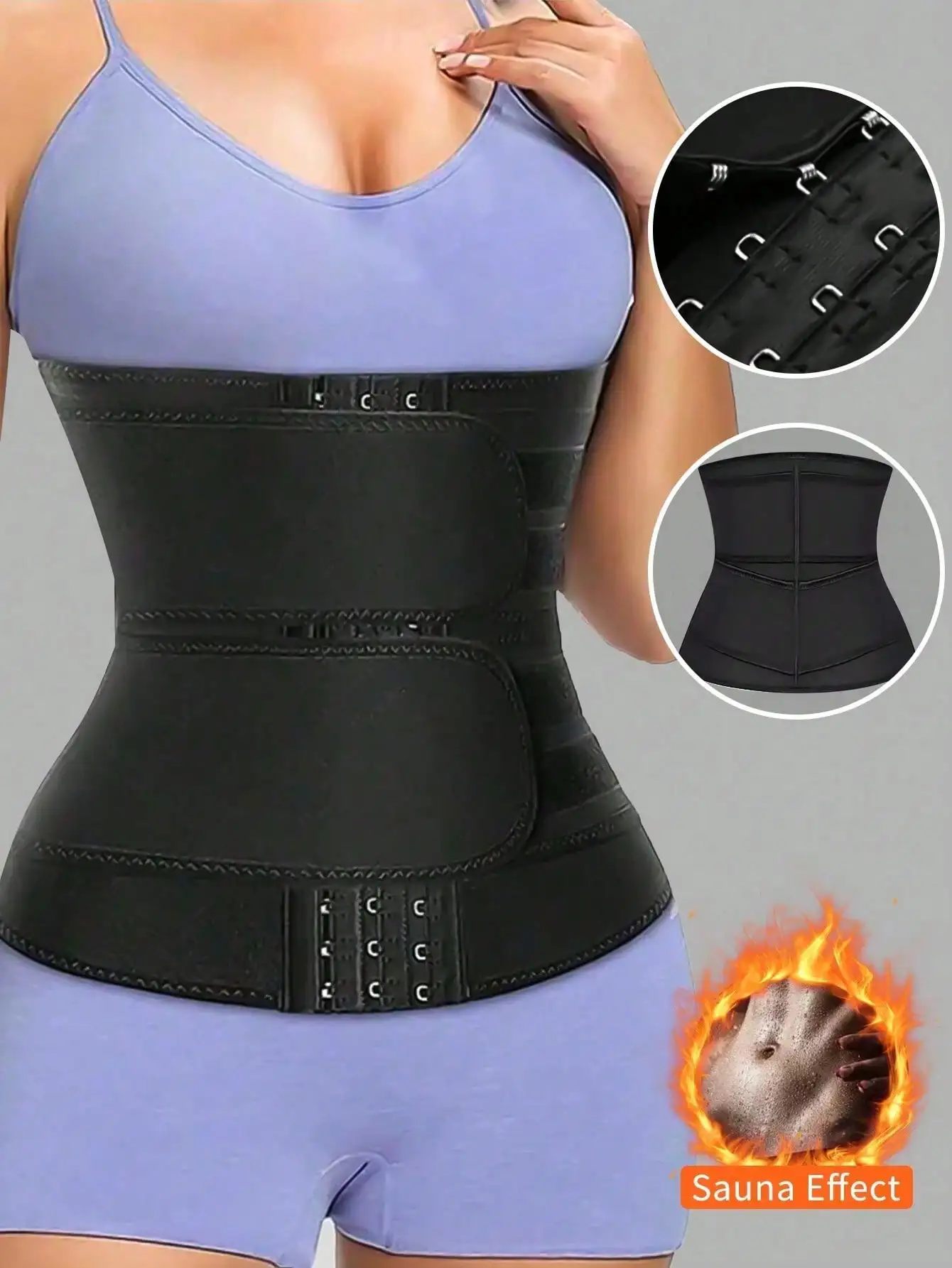 Cincher in vita con doppio velcro: indumenti modellanti per il controllo addominale postpartum per dimagrire e modellare il corpo