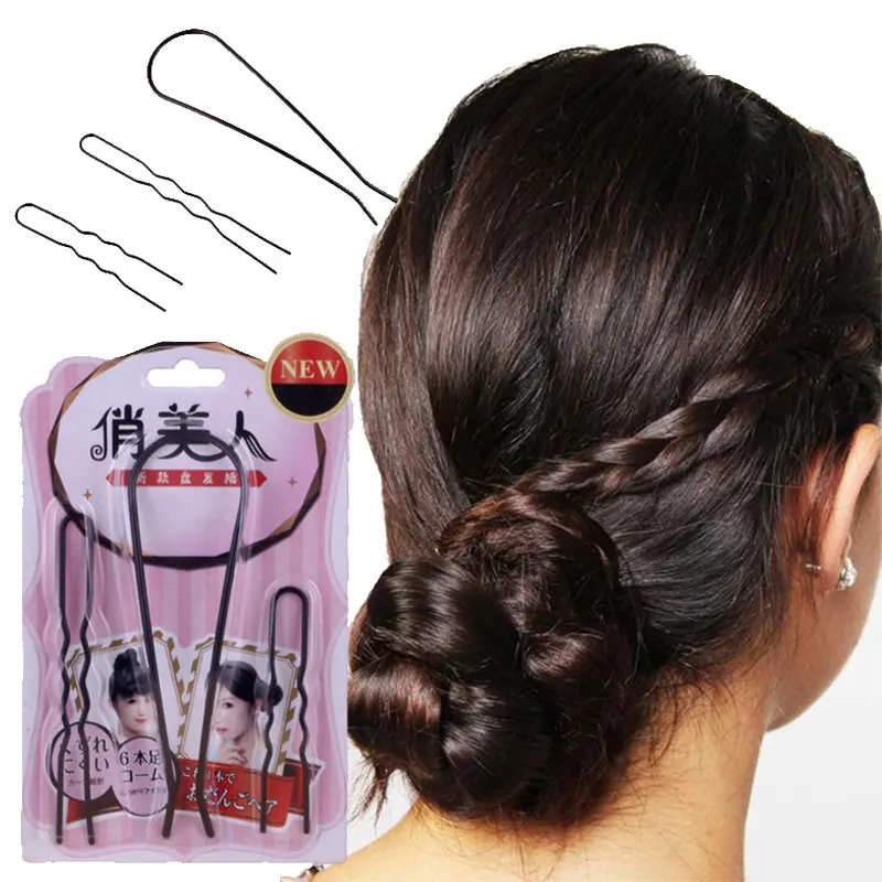 

3 Sets Hair Clips DIY Formal Hair Updo Bun Comb Hairpin Hair Styling Tool Hair Fork For Hair Accessories