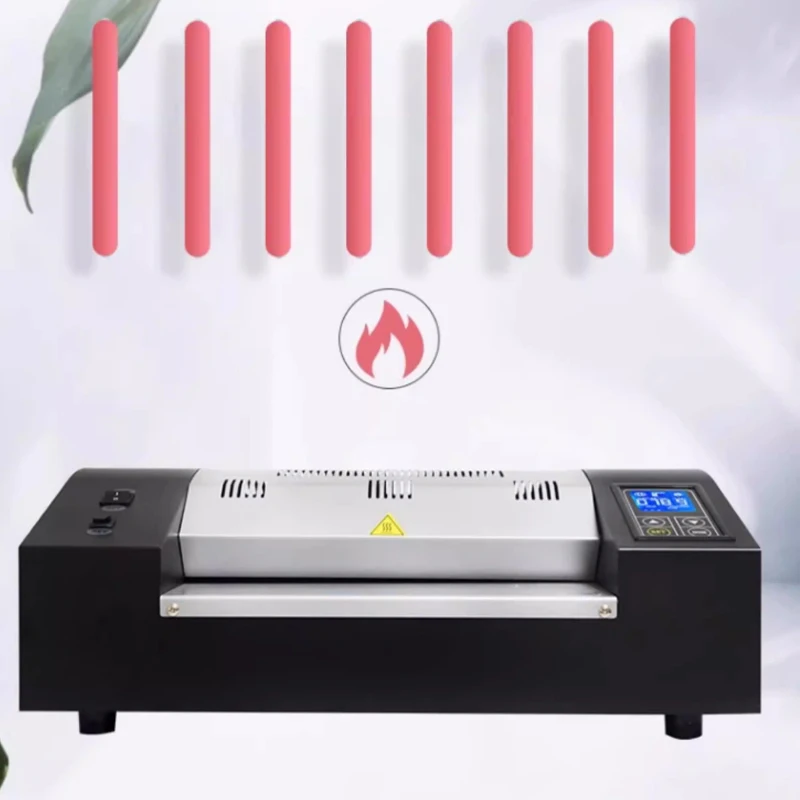 Nueva Laminadora Mejorada, Máquina de Sellado de Plástico para Papel A3, Laminadora de Documentos de Ocho Rodillos, Máquina Laminadora en Caliente y Frío de 220v