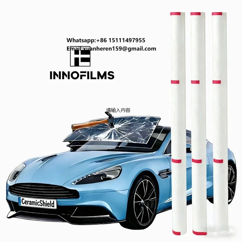 

Innofilms High Definition Windshield Protection Film Explosion-Proof TPU Glass Shield Self-Healing Anti Glare Car Window Film