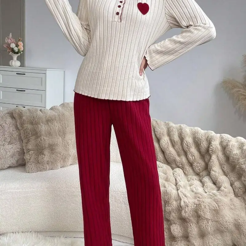 

Women's Clothing Pajamas Four Seasons Hit Product New Product Long Sleeves Pants Leisure At Home Outdoors Fashion Exquisite