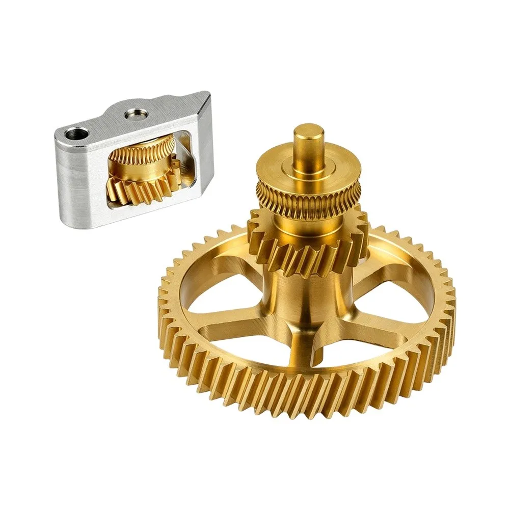 For BambuLab For P2S Extruder Gear Made of Hardened Steel and Brass for Smooth Filament Feeding and Low Friction