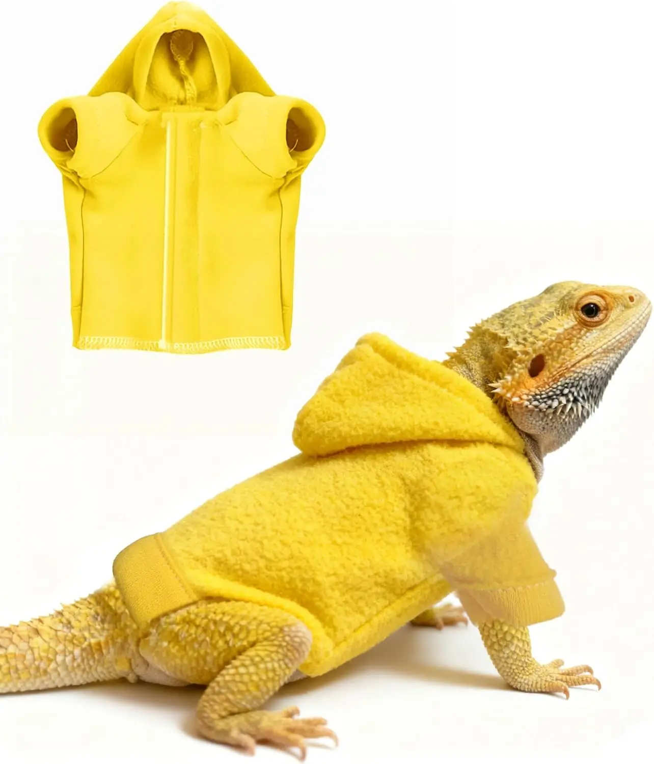 Bartagamen-Hoodie Verstellbarer Baumwollpullover Reptilien-Jacke Hemd zum Hautschutz Kleintier-Kostüm Bekleidung