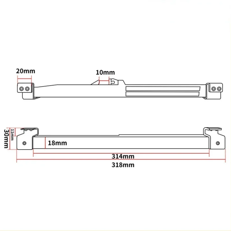 1pcs Door Slide Damper Soft Close  Mechanism Furniture Remission Accessory For Guide  Rail Barn Wood  Hot Sale