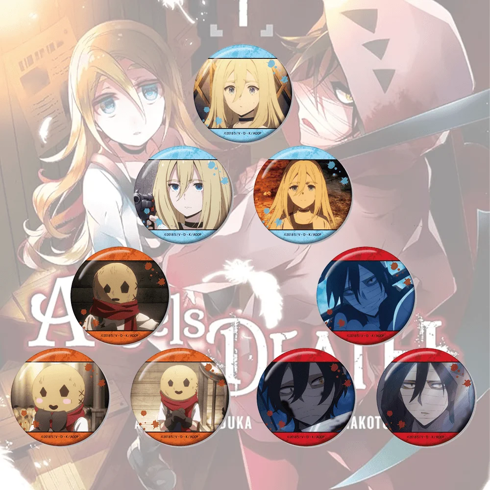 Angels of Death Rachel 58mm Acrylic Stand Keychain Badge Brooch Figure Desk Display Fan Merch Decor Collection Toy Gift