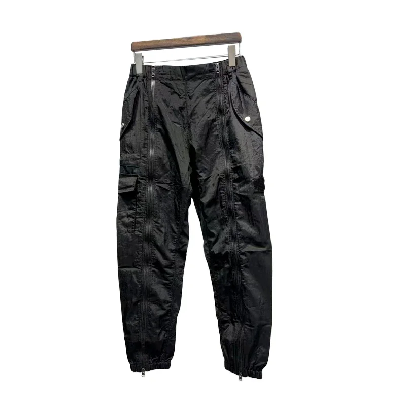 

Outdoor quick drying straight Pants men women sweatpants designer pants zipper Cargo pantses nylon waterproof sports trousers