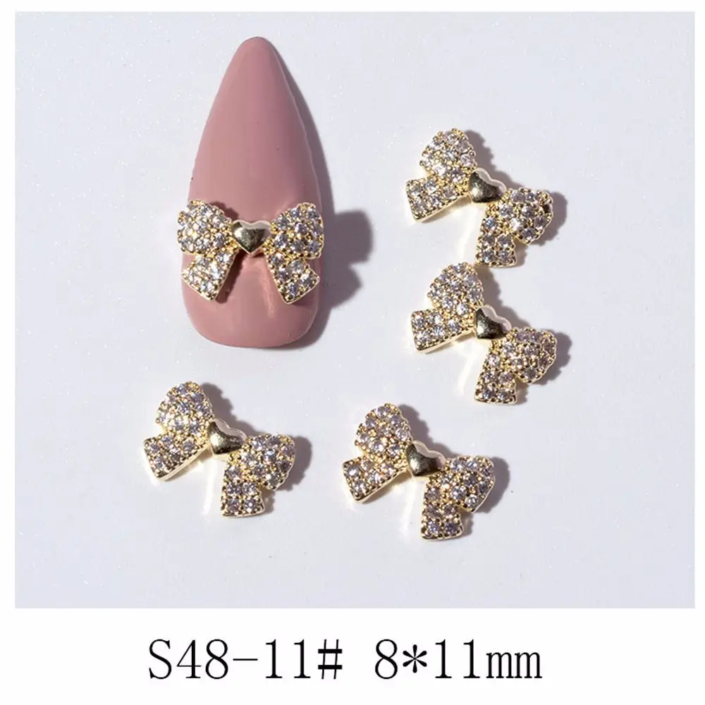 

Bowknots Glass Stone Charms Pearl Crystal DIY Nail Art Decorations Bow Nail Rhinestones Butterfly Nail Jewelry Manicure Tools