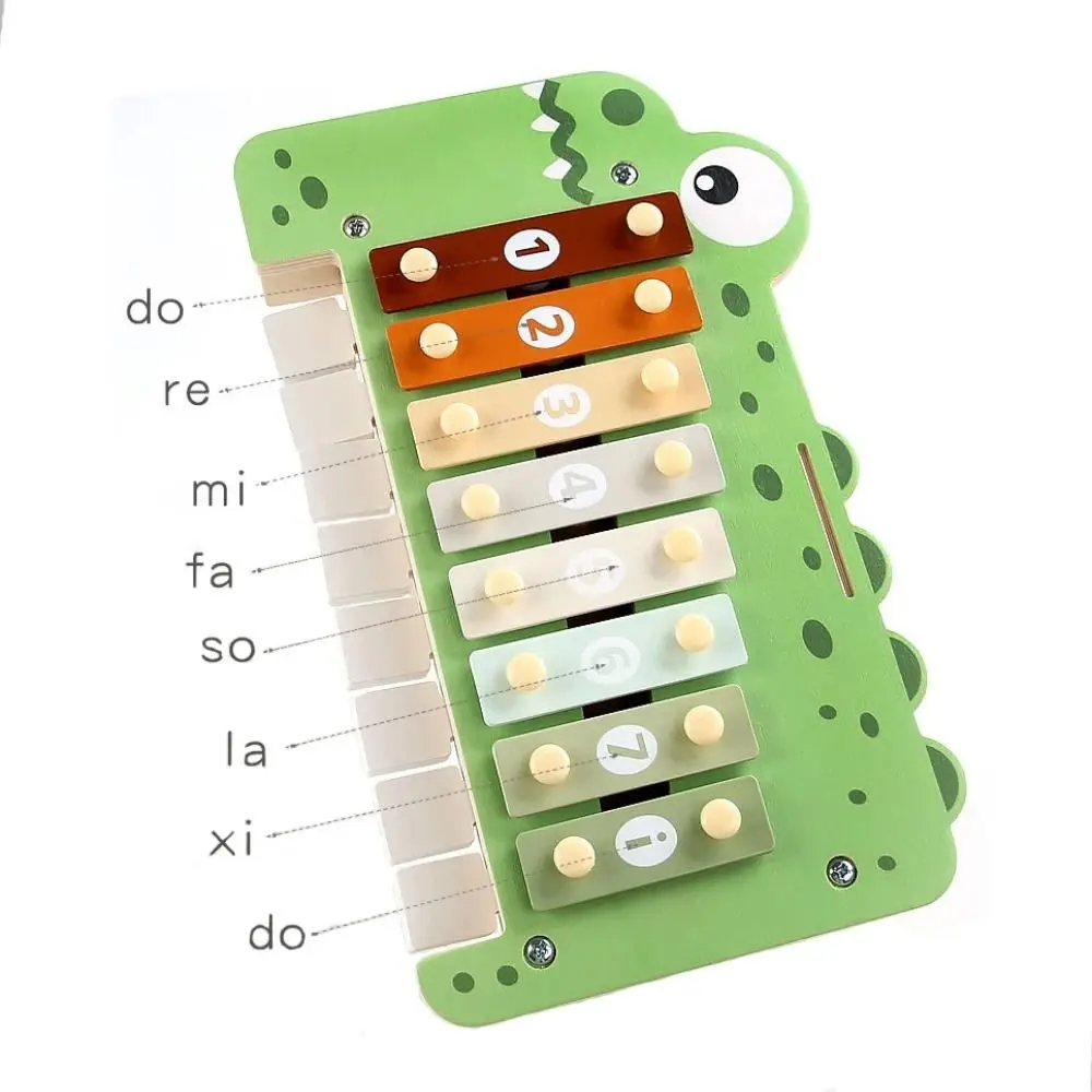Piano musical de plástico montessori, teclado de som xilofone, educação precoce, instrumento musical portátil, brinquedos, iluminação musical