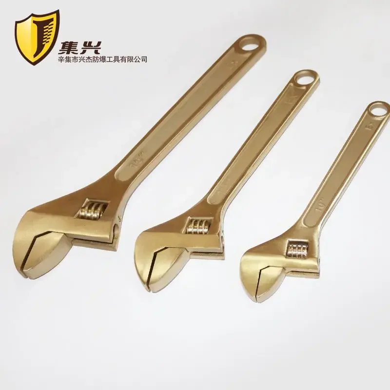 Explosion-proof adjustable wrench, adjustable wrench, aluminum bronze adjustable wrench, adjustable wrench, 8-24 inches