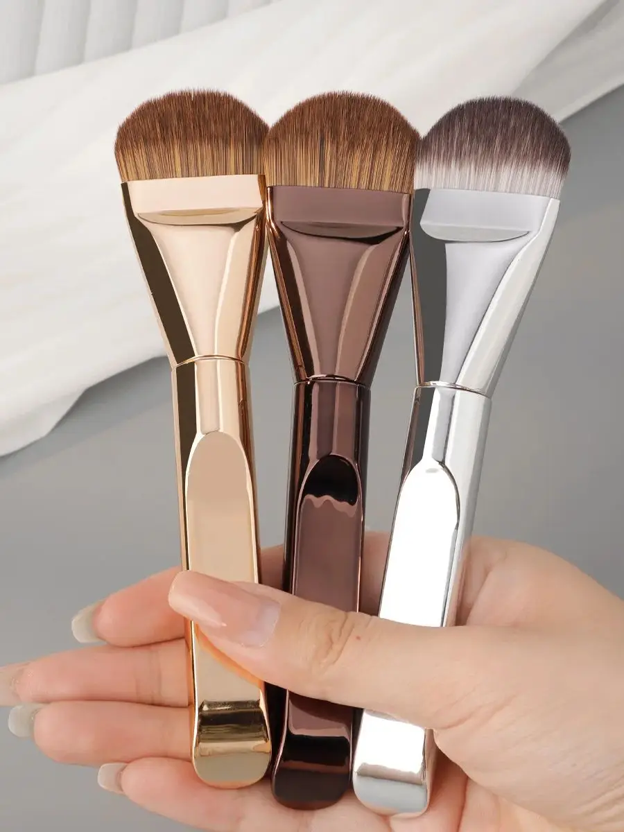 Brosse de fond de teint Ultra fine, poils synthétiques, Application de précision pour crème liquide, sans traces, tous les Types de peau, outils, 1 pièce