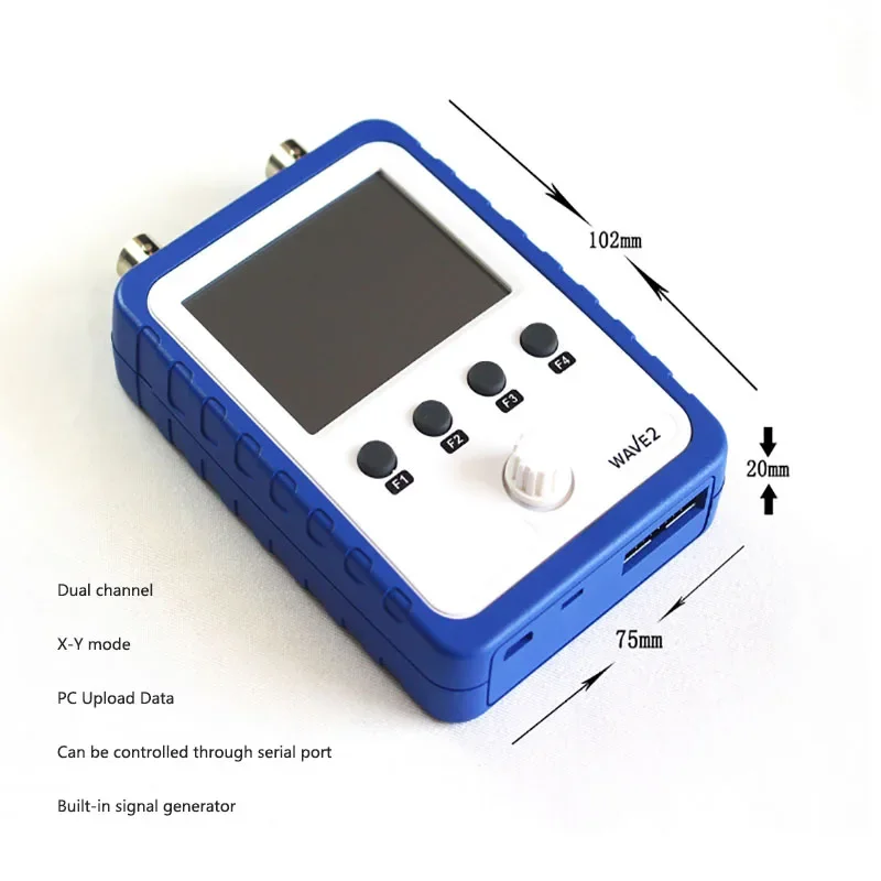 15801 Dual Channel Small Touch Screen Digital Oscilloscope Signal Generator 2-in-1 Low Frequency Signal Oscilloscope