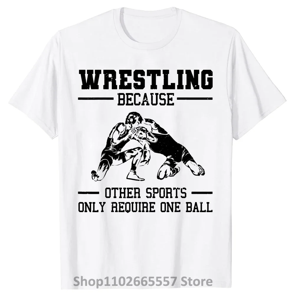 Funny Wrestling Design For Men T-shirt Wrestle Athletes Fashion Casual Print T Shirt Men Harajuku Sports Clothing Funny Tshirts