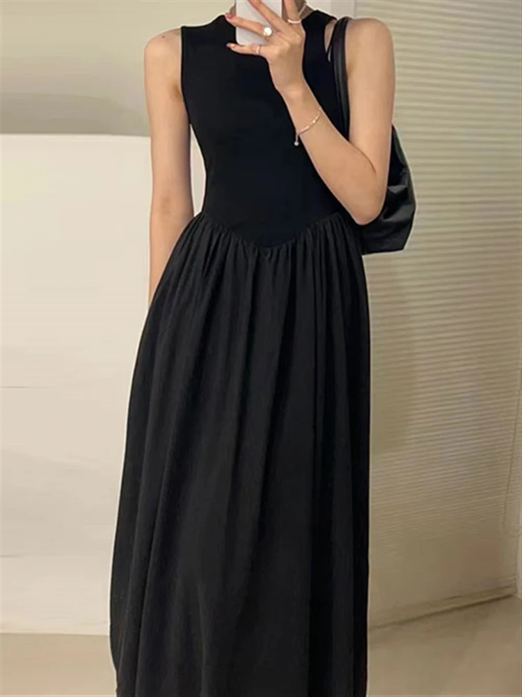 Boho Backless Solie Black Woman Dresses Sexy Vintage Beach Summer Runway Party Lace Sundress Women 2022 Woman Dress Sleeveless