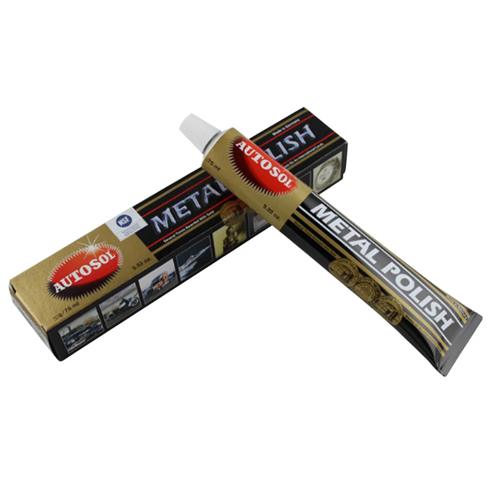 Pasta de Pulido de Metales 50/100g, Crema de Pulido Multifuncional para Metales, Pasta Abrillantadora y Limpiadora para Pulir Arañazos de Motocicletas y Automóviles
