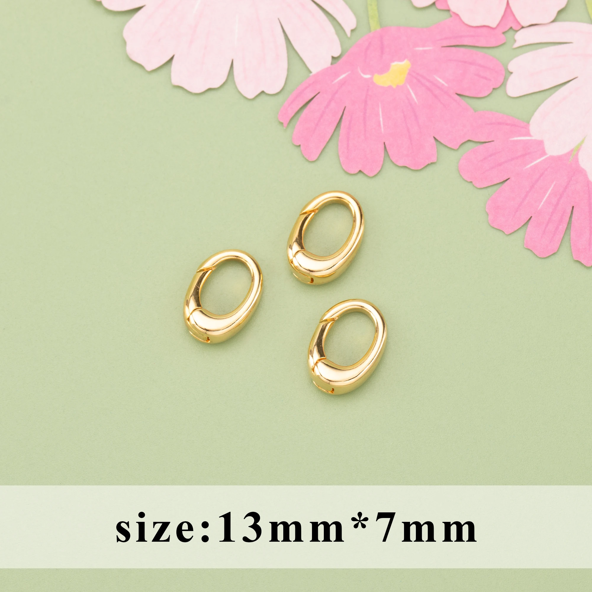 YEGUI M723,jewelry accessories,18k gold plated,0.3 microns,rhodium plated,connector,diy chain necklace,jewelry making,10pcs/lot