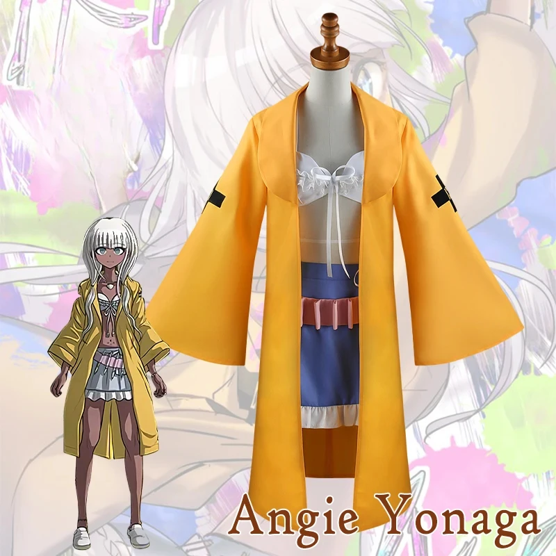 

Danganronpa Angie Yonaga Cosplay Costume Anime Super Uniform For Woman Halloween