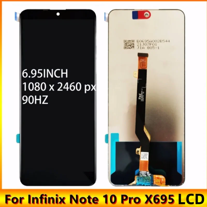 High Quality 6.95 ” For Infinix Note 10 Pro X695 / Note 10 Pro NFC X695C LCD Display Touch Screen Digitizer Assembly Replace