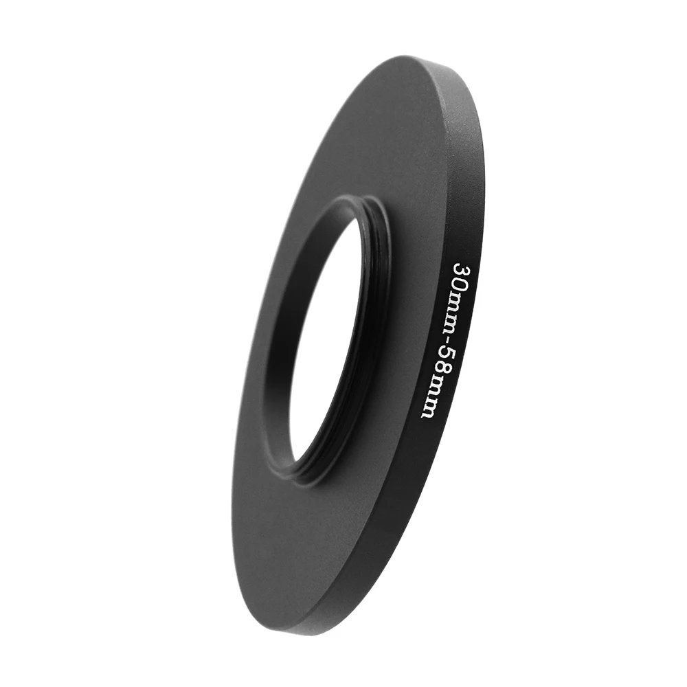 30-28mm,30-58mm,30.5-46m, Step Up Ring Filter Adapter black