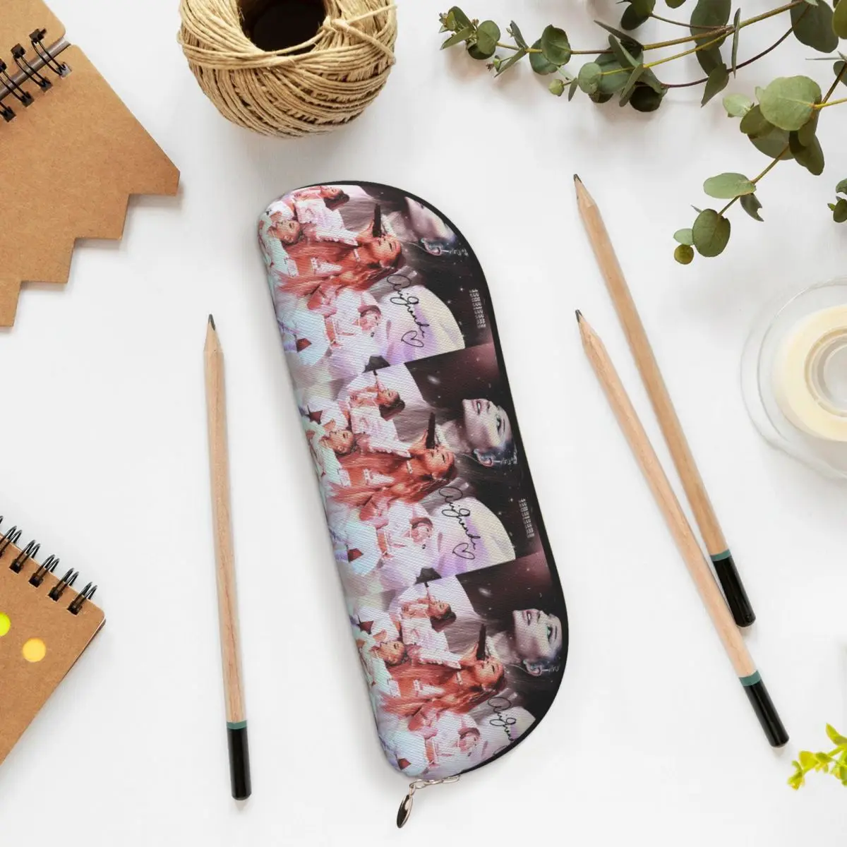 Astucci per matite vintage pop music Ariana Grande Portapenne Forniture per cancelleria Scatola per penne grande Astuccio per matite Ragazzo Ragazza