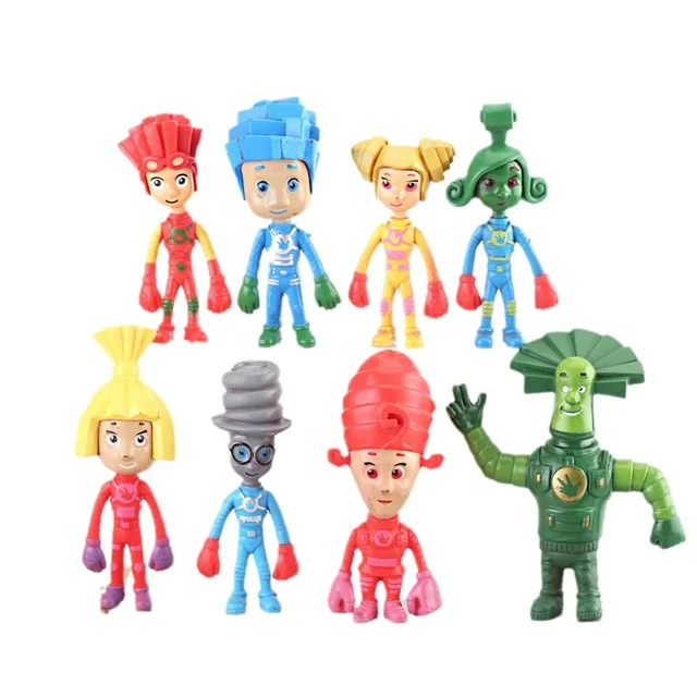 8Pcs Set Russian Cartoon The Fixies Toys Action Figure Collection Model Toys For Children Christmas Gift