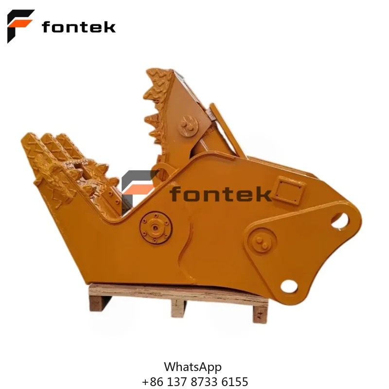 FONTEK Labor Saving Concrete Crusher Hydraulic Pulverizer For 5-8 Ton Excavator