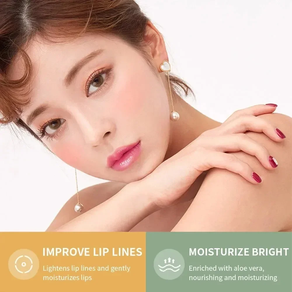 1PC Kleurveranderende Aloë Vera Lippenbalsem Hydraterende Repareren Waterdicht Anti-Drogheid Temperatuurgeactiveerde Hydratatie Lippenstift