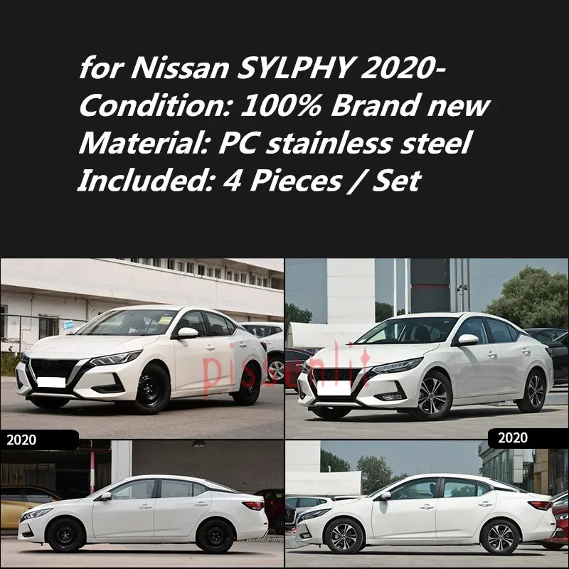 For Nissan SYLPHY 2006-2022 Accessories Window Trim Chrome Visors Wind Rain Guard Roof Sun Rain Shade Vent Visor Spoiler Wing