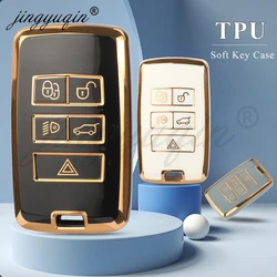 jingyuqin TPU Car Remote Key Case Cover For Land Rover Range Rover Sport Velar Evoque Freelander Discovery Jaguar XF XJ XJL XE