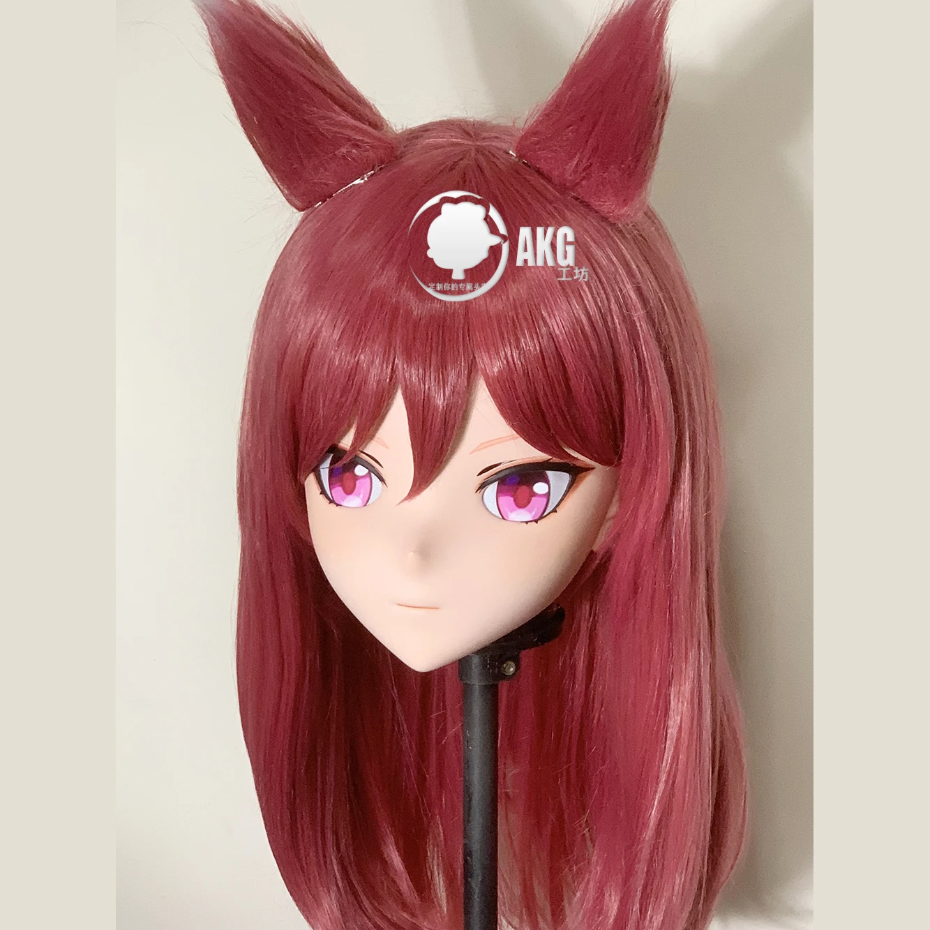 (AL11)Customize Character Crossdressing Female/Girl Resin Full/Half Head With Lock Anime Cosplay Japanese Animego Kigurumi Mask