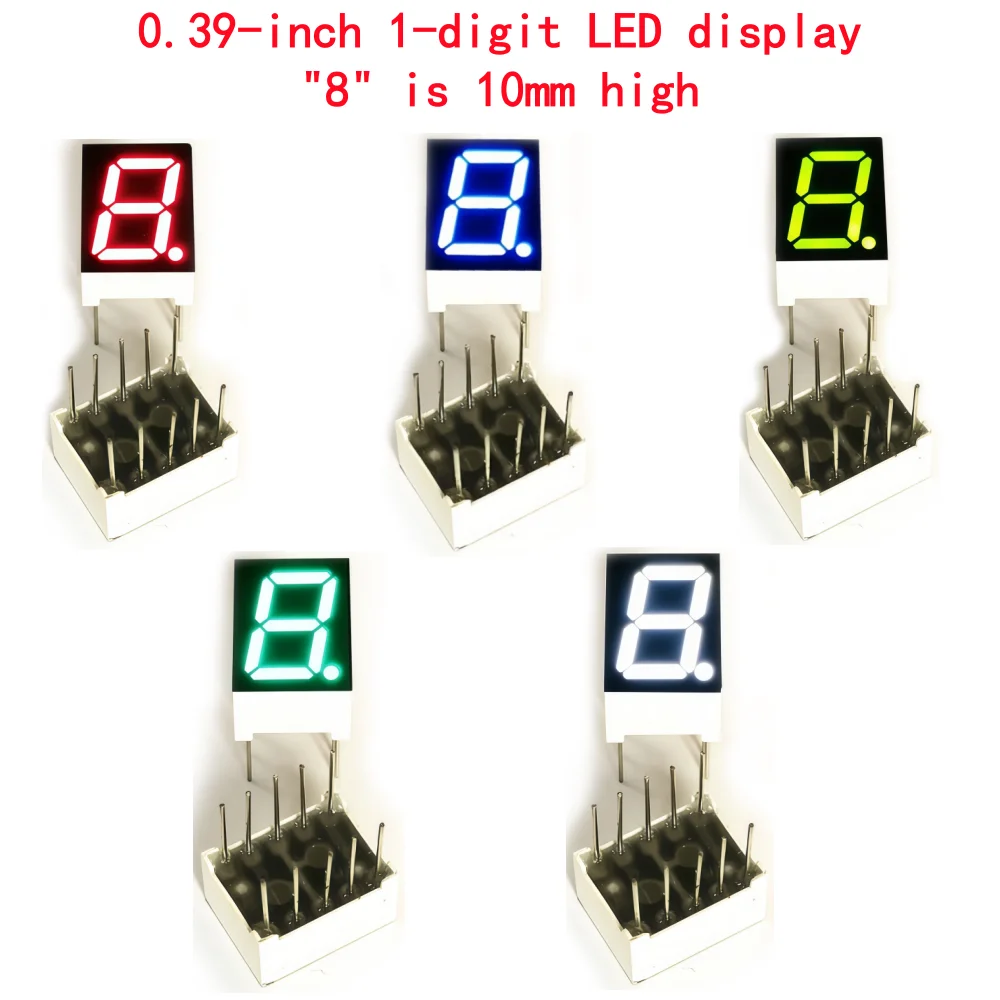 10PCS 0.39-Inch 1-D…