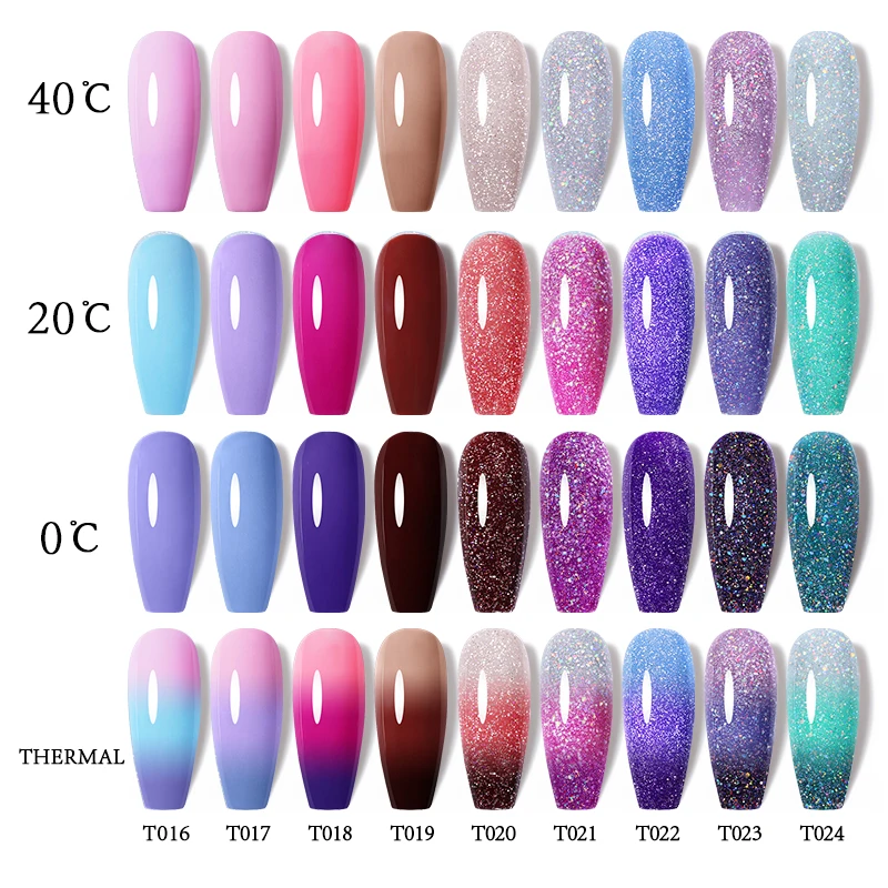 UR SUGAR 7,5 ml Żelowy lakier do paznokci zmieniający kolor 3-warstwowy termiczny półtrwały UV LED Vernis Nail Art Manicure