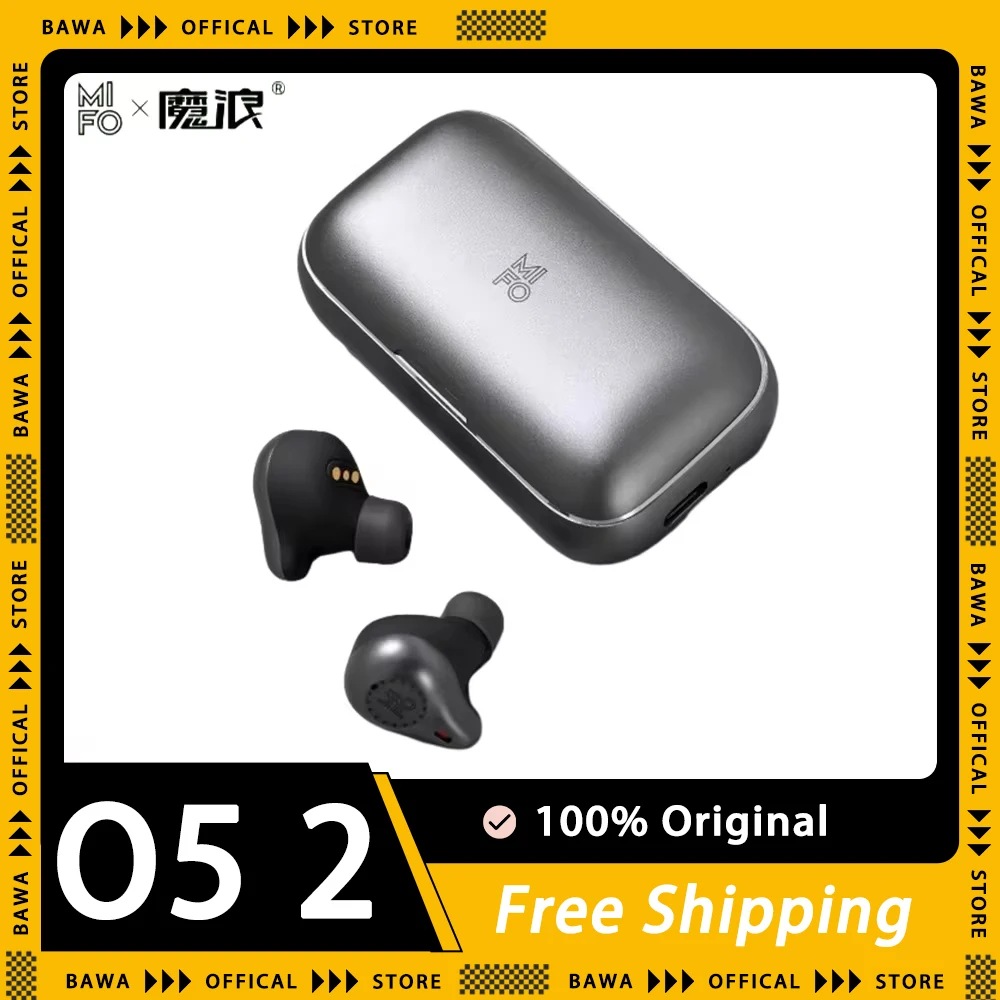 

Mifo O5 2 Earphone Wireless Bluetooth Headset Long Battery Life Double Mark Noise Reduction In-Ears Earbuds Ipx7 Waterproof Gift