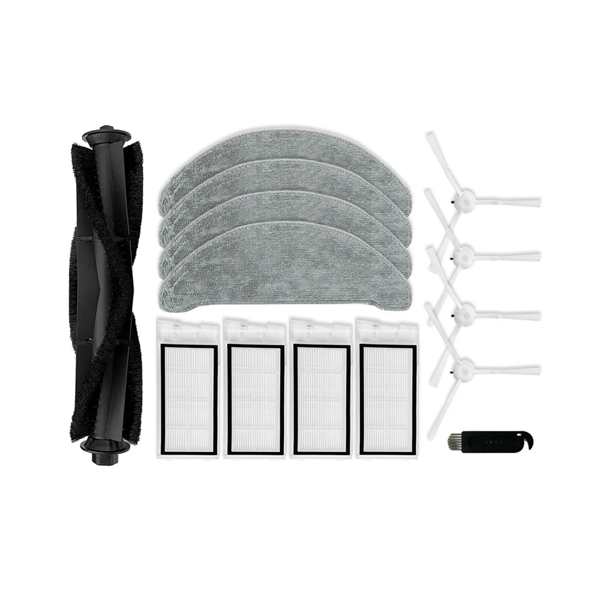 روبوت مكنسة كهربائية استبدال ، قطع الغيار ، فرشاة الجانب الرئيسي ، فلتر هيبا ، ممسحة القماش ، XCLEA H30 زائد ، H40 زائد