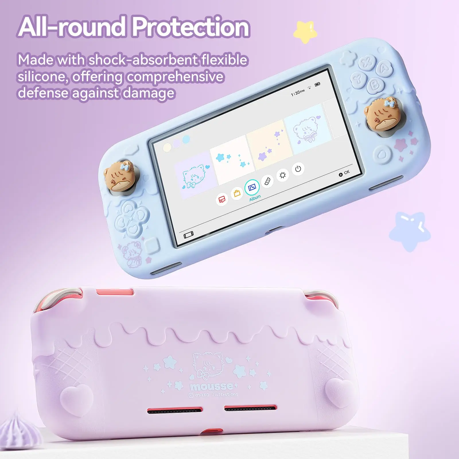 GeekShare Mikkoシリコン保護シェル Switch Lite対応、スイートソフト GeekShare Mikkoシリコン保護シェル Switch Lite対応、スイートソフト