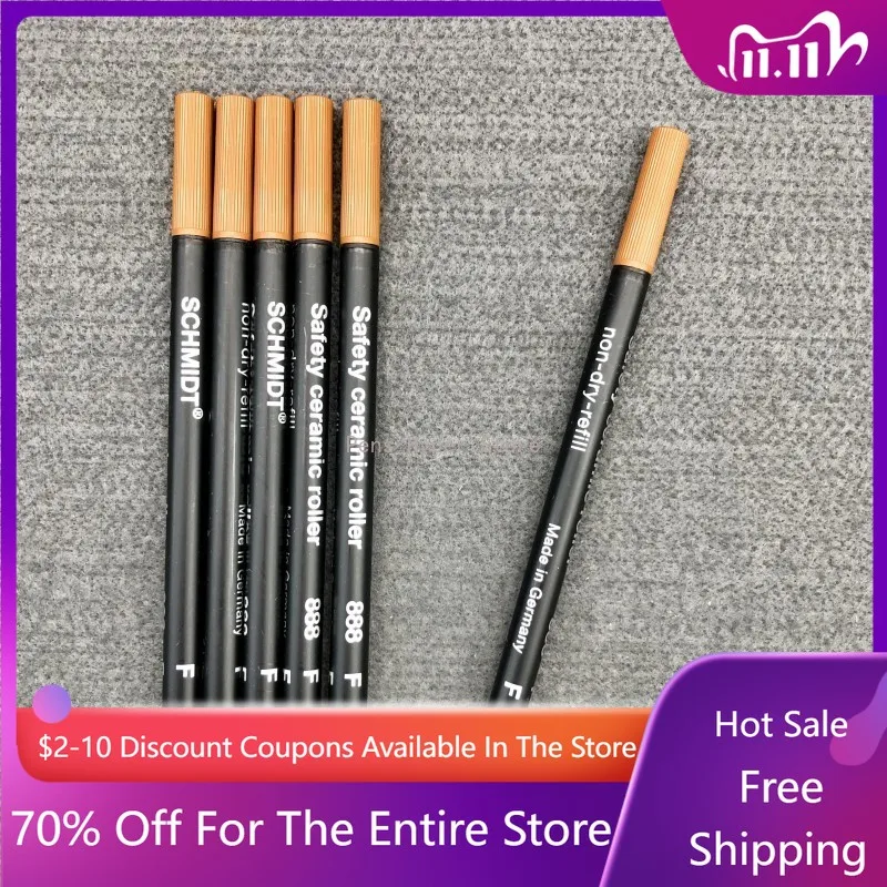 

1PCS/6PCS Gel Pens Black Schmidt 0.5MM 0.6MM High Quality Rollerball Pen Watermarker Refills School Writing Supplies Stationery