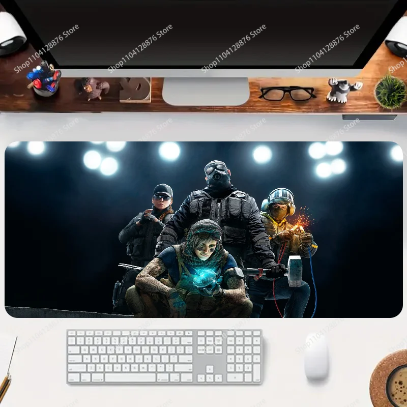 R6 Rainbow Six Siege Non-slip Mouse Pad Suitable For Office Computers Laptops E-sports Game Desk Mats XXL Keyboard