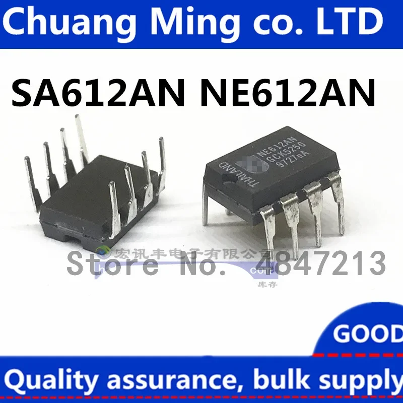 Free Shipping 10pcs/lots NE612AN NE612 SA612AN SA612 DIP-8 New original IC In stock!