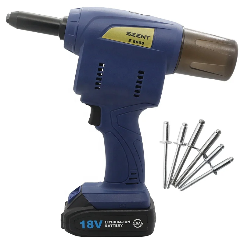 

Ручной электрический заклепочник с батарейным питанием 18 В, беспроводной инструмент для глухих заклепок