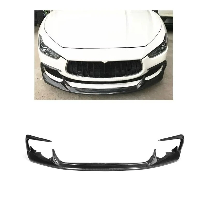 

For 2017 to 2019 ASPEC Style Body Kit With Carbon Fiber Front Lip Rear Lip for Ghibli Rear Front Bumper Lip