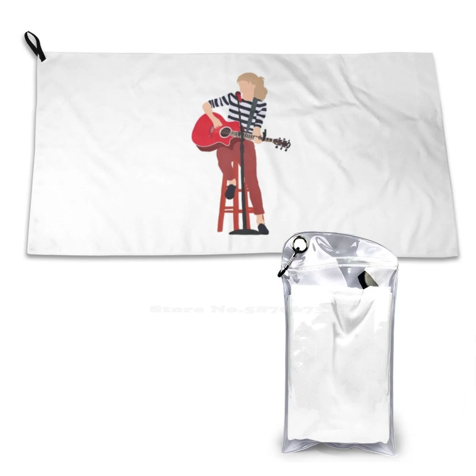 Red Tour B-Stage Outfit Soft Towel Quick Dry Beach Towel Red Tour Concert