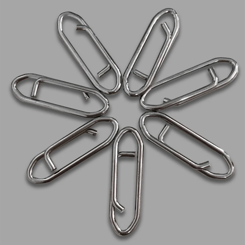 1000pcs 18/24/28MM Stainless Steel Snap Pin Bearing Rolling Swivels Connector Gear For Fishhook Lure Tackle Accessories Pesca