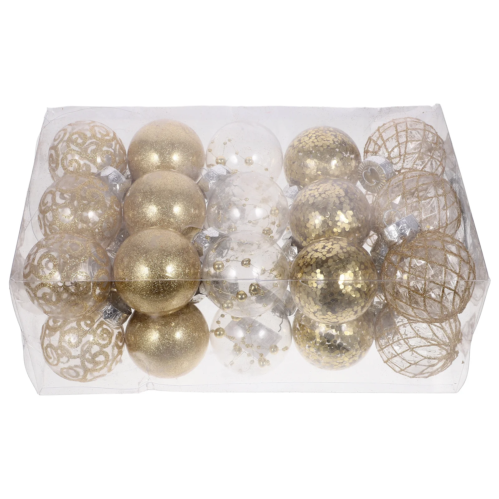 

30Pcs Christmas Balls Hanging Ornaments Long-Lasting Xmas Tree Decor Classic Ball Ornaments Hanging Decorations