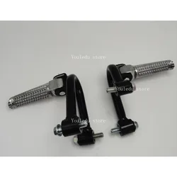 2pcs Universal Motorcycle Rear Foot Pegs Pedals Bracket for Honda CRF230