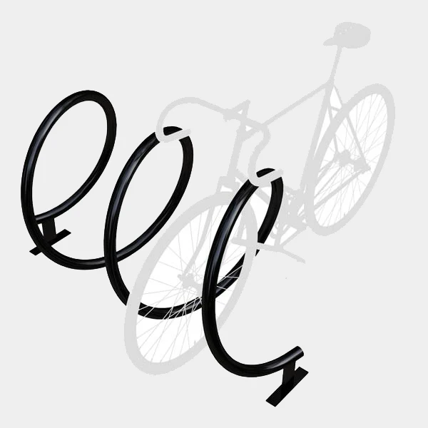 

High End Stainless Steel Spiral Bike Parking Rack/ Spiral Bike Parking Steel Stand/Large Circle Metal Bicycle Rack